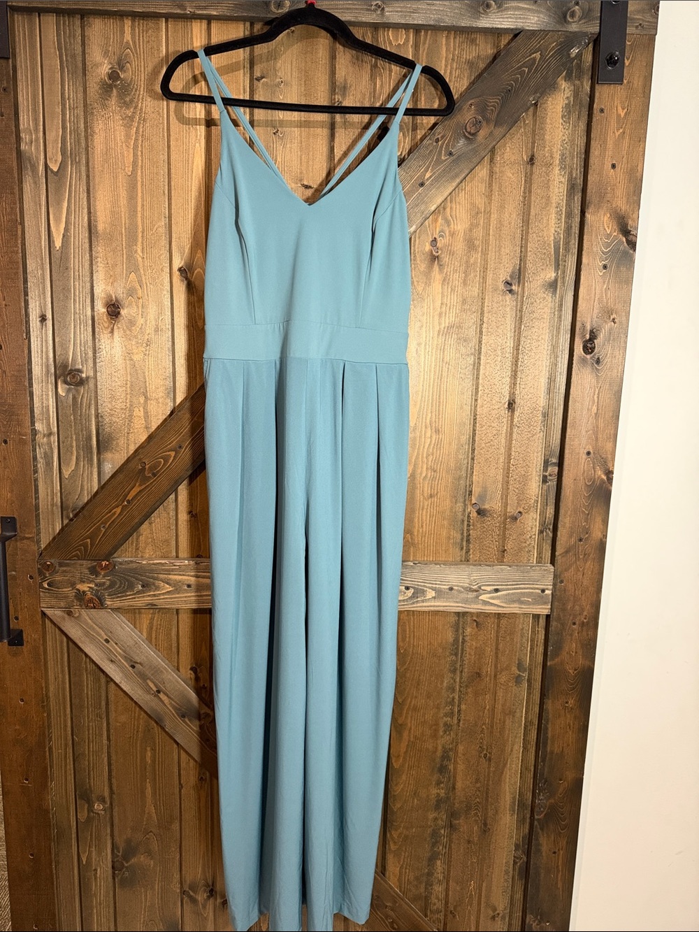 HALARA Light Blue Wide Leg Jumpsuit